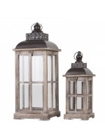 Lampion Drewniany Kpl.