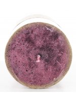 Pl Bordowy Świeca Rustic Patyn Walec Średni Fi7