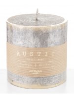 Pl Szampan Świeca Rustic Patyn Walec Mały Fi9