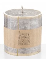 Pl Szampan Świeca Rustic Patyn Walec Mały Fi9