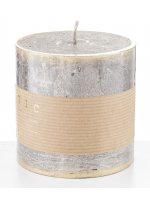 Pl Szampan Świeca Rustic Patyn Walec Mały Fi9