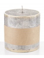 Pl Szampan Świeca Rustic Patyn Walec Mały Fi9