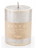 Pl Szampan Świeca Rustic Patyn Walec Mały Fi7