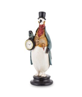 Figurka Pingwin Z Zegarkiem Figurka Pingwin Z Zegarkiem