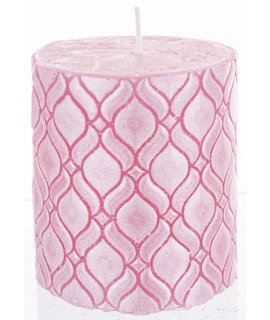 Pl Świeca Walec Mały Monako Róż