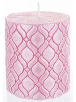 Pl Świeca Walec Mały Monako Róż