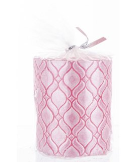 Pl Świeca Walec Mały Monako Róż