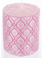 Pl Świeca Walec Mały Monako Róż
