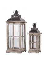 Lampion Drewniany Kpl.