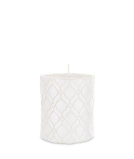 Pl Świeca Walec Mały Monako Biały