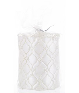 Pl Świeca Walec Mały Monako Biały