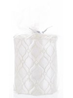 Pl Świeca Walec Mały Monako Biały