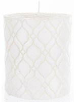 Pl Świeca Walec Mały Monako Biały