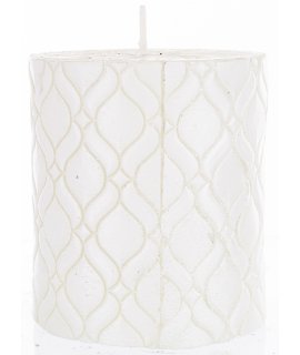 Pl Świeca Walec Mały Monako Biały