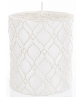 Pl Świeca Walec Mały Monako Biały