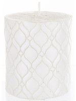 Pl Świeca Walec Mały Monako Biały