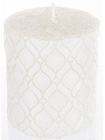 Pl Świeca Walec Mały Monako Biały