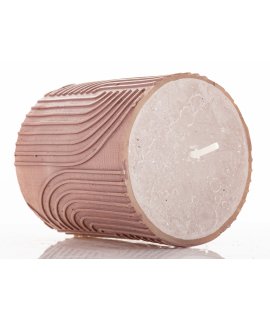 Pl Świeca Boho Walec Mały Brudny Róż