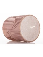 Pl Świeca Boho Walec Mały Brudny Róż