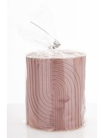 Pl Świeca Boho Walec Mały Brudny Róż