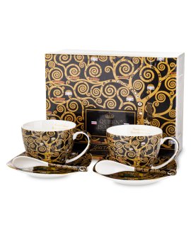 Kpl. Dwóch Filiżanek Z Podstawkami