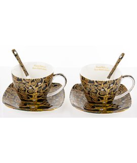 Kpl. Dwóch Filiżanek Z Podstawkami