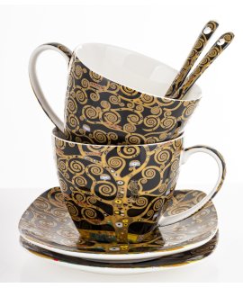 Kpl. Dwóch Filiżanek Z Podstawkami