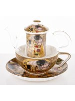 Dzbanek Z Zaparzaczem I Podstawką