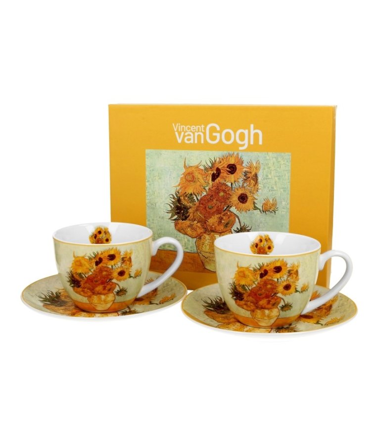 Pl Kpl. 2 Szt. Filiżanek Ze Spod.sunflowers V.gogh