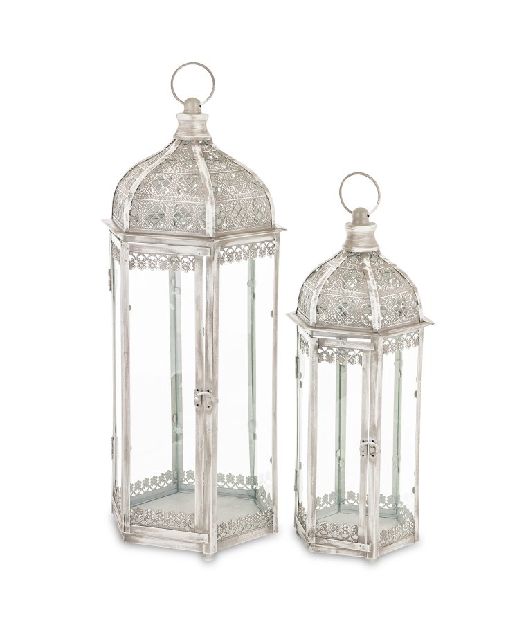 Lampion Metalowy Kpl. 2 Szt.