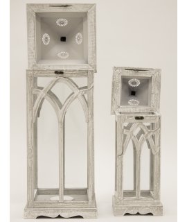 Lampion Drewniany S/2 Lampion Drewniany S/2