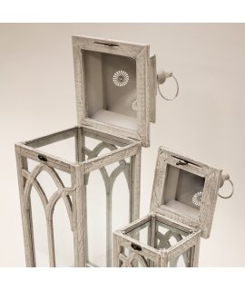 Lampion Drewniany S/2 Lampion Drewniany S/2