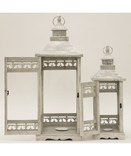 Lampion Drewniany S/2 Lampion Drewniany S/2