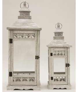 Lampion Drewniany S/2 Lampion Drewniany S/2