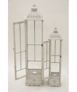 Lampion Drewniany S/2 Lampion Drewniany S/2