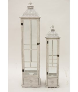 Lampion Drewniany S/2 Lampion Drewniany S/2