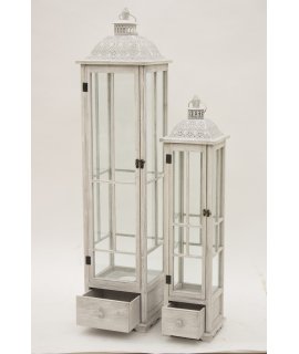 Lampion Drewniany S/2 Lampion Drewniany S/2