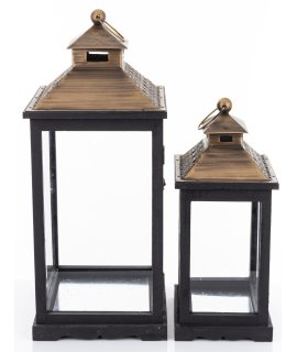 Lampion Drewniany Kpl. 2 Szt. Lampion Drewniany Kpl. 2 Szt.