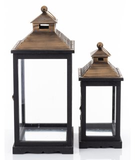 Lampion Drewniany Kpl. 2 Szt. Lampion Drewniany Kpl. 2 Szt.