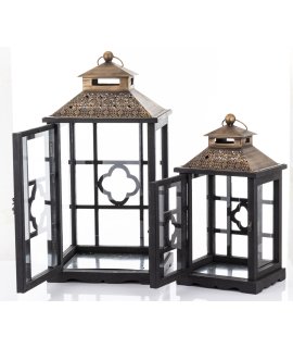 Lampion Drewniany Kpl. 2 Szt. Lampion Drewniany Kpl. 2 Szt.