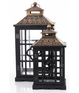 Lampion Drewniany Kpl. 2 Szt. Lampion Drewniany Kpl. 2 Szt.