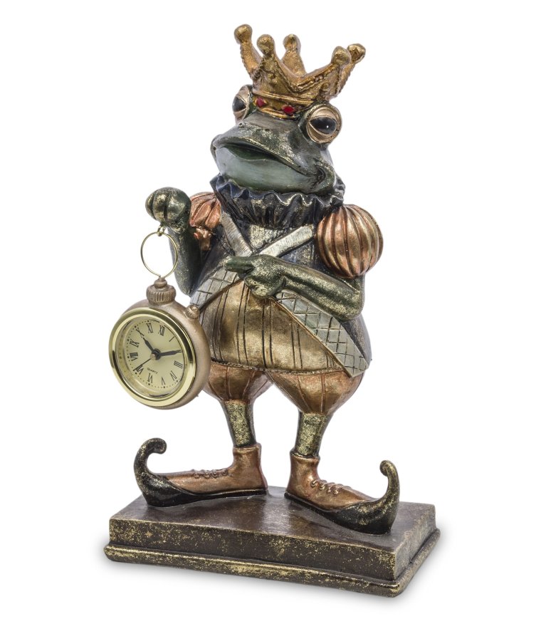 Figurka Żaba Z Zegarkiem