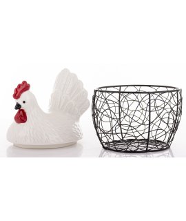 Dekoracyjny Koszyk Kura