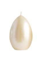 Pl Świeca Jajko Duże Opal Kremowy