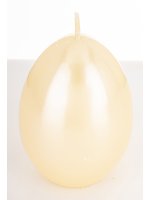 Pl Świeca Jajko Duże Opal Kremowy