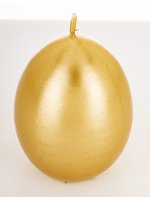 Pl Świeca Jajko Małe Opal Złoty