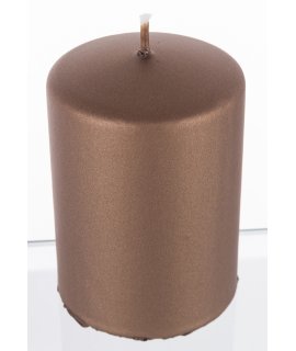 Pl Brąz Świeca Opal Metallic Mat Walec Mały Fi7