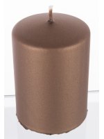 Pl Brąz Świeca Opal Metallic Mat Walec Mały Fi7