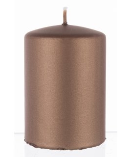 Pl Brąz Świeca Opal Metallic Mat Walec Mały Fi7