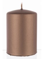Pl Brąz Świeca Opal Metallic Mat Walec Mały Fi7